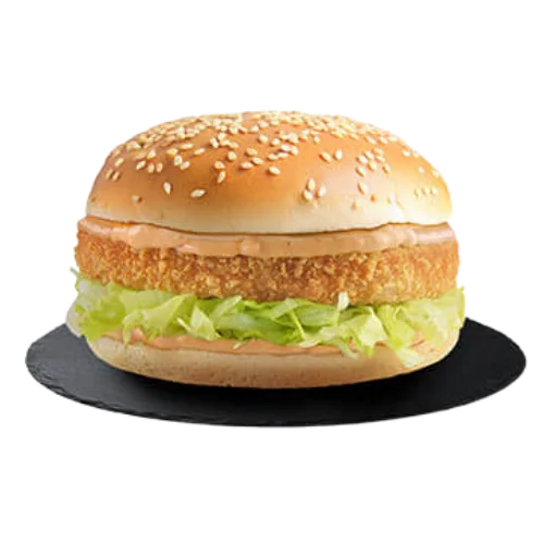 وجبة برجر دجاج تازا المقرمش الأصلي.
