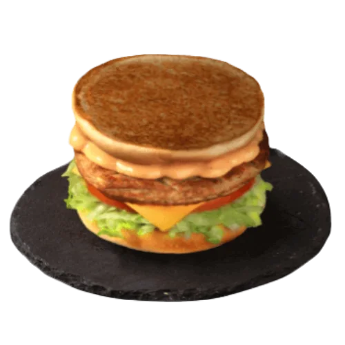 تايستي مشوي الطازج برجر دجاج على الفحم