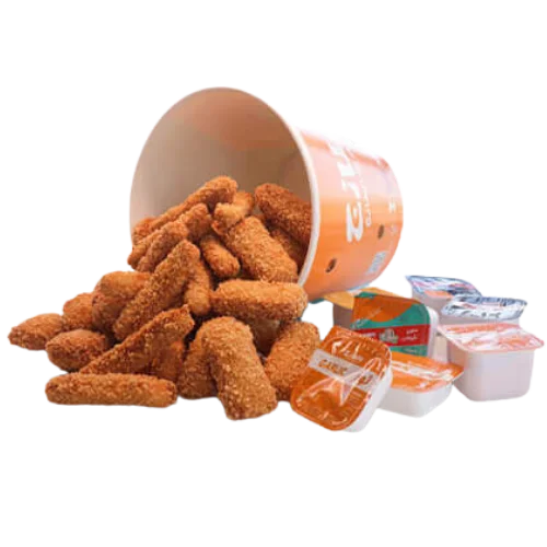 سطل السناك الطازج 45 قطعة تشيزي ناجتس تشيكن فرايز 6 صوصات مخصّص جماعي منيو الطازج السعودية سعر 2026