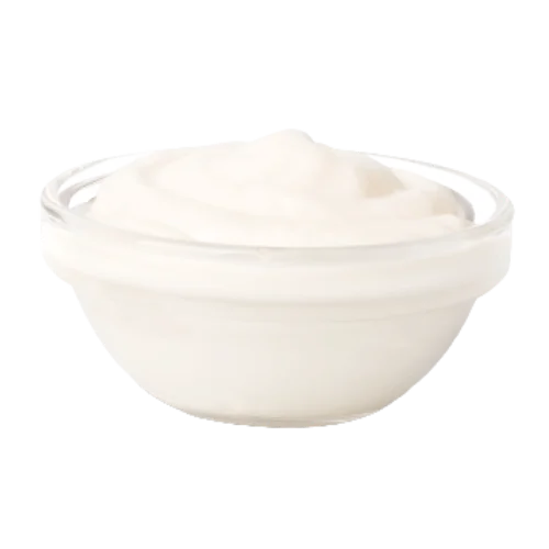 علبة صوص ثوم كريمي وشهي من الطازج.